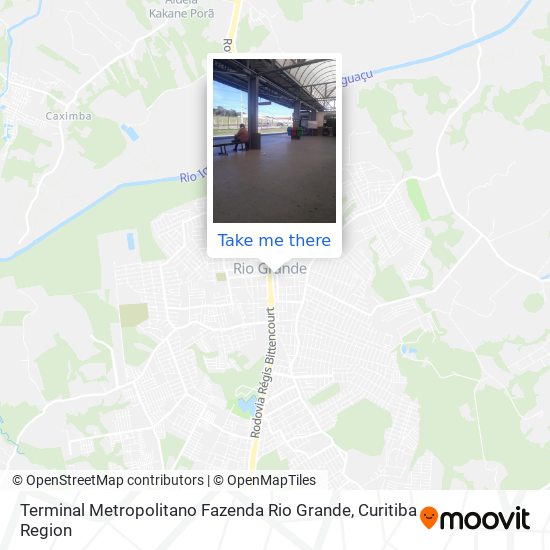 Terminal Metropolitano Fazenda Rio Grande map