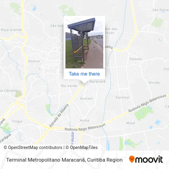 Terminal Metropolitano Maracanã map