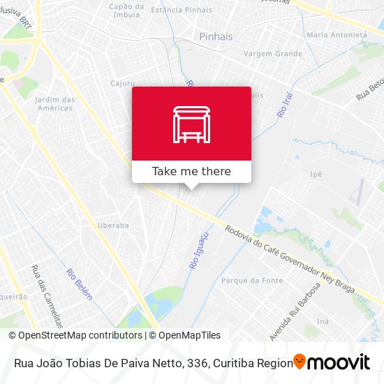 Rua João Tobias De Paiva Netto, 336 map