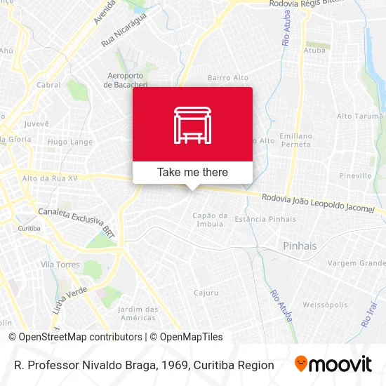 R. Professor Nivaldo Braga, 1969 map