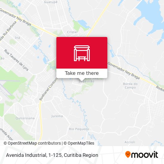 Mapa Avenida Industrial, 1-125