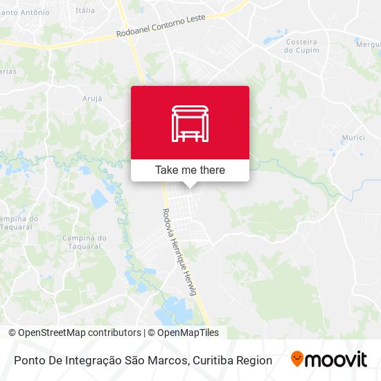 Mapa Ponto De Integração São Marcos