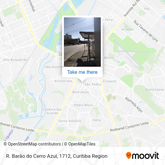 R. Barão do Cerro Azul, 1712 map