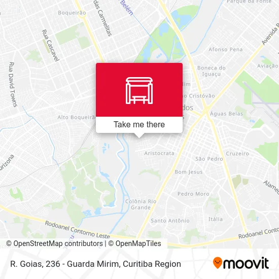 R. Goias, 236 - Guarda Mirim map