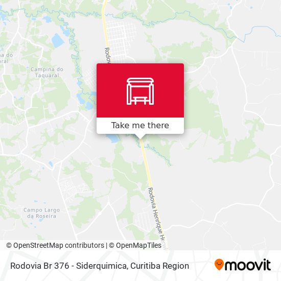 Mapa Rodovia Br 376 - Siderquimica