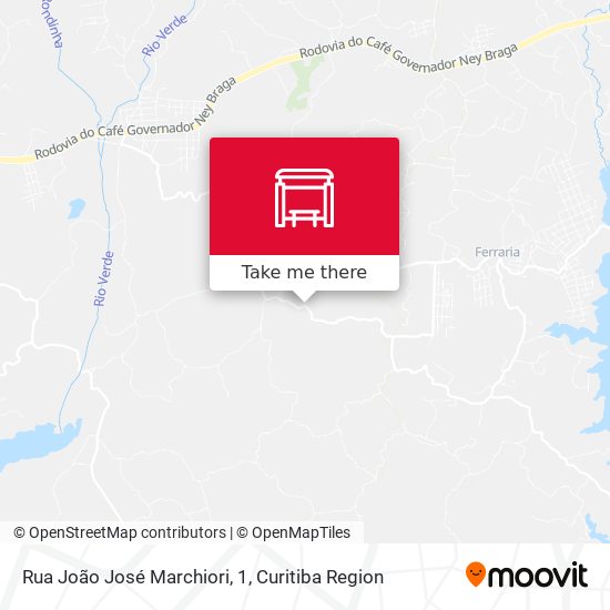 Rua João José Marchiori, 1 map