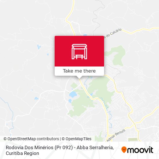 Mapa Rodovia Dos Minérios (Pr 092) - Abba Serralheria