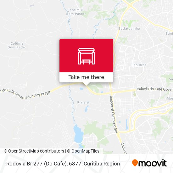 Rodovia Br 277 (Do Café), 6877 map