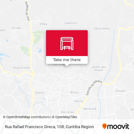 Rua Rafael Francisco Greca, 108 map