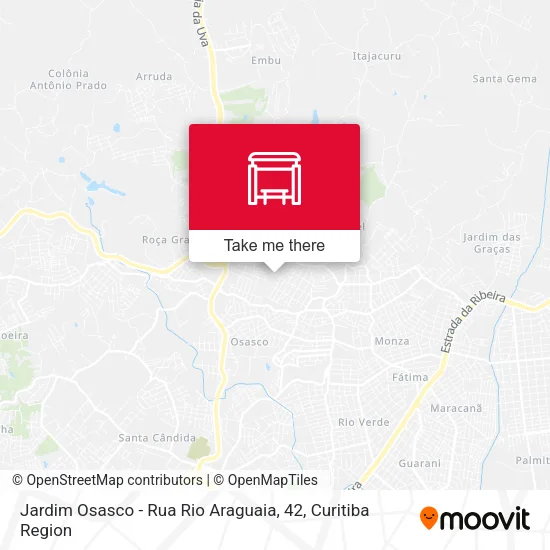 Jardim Osasco - Rua Rio Araguaia, 42 map