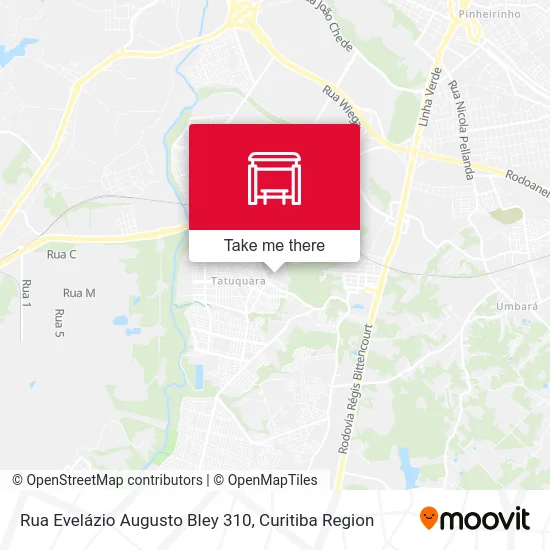 Rua Evelázio Augusto Bley 310 map