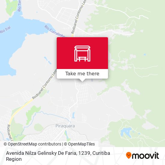 Avenida Nilza Gelinsky De Faria, 1239 map