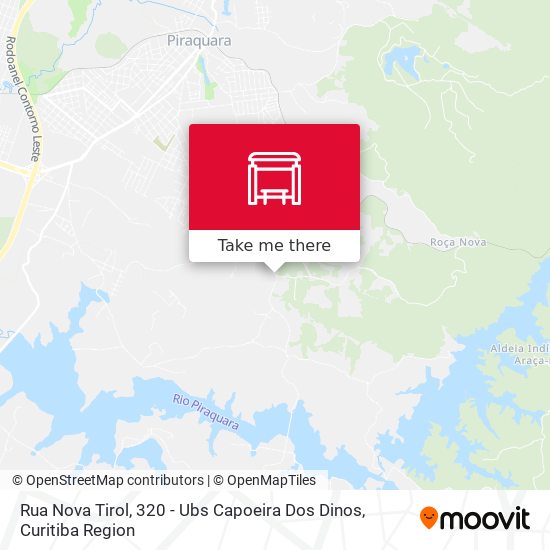 Mapa Rua Nova Tirol, 320 - Ubs Capoeira Dos Dinos