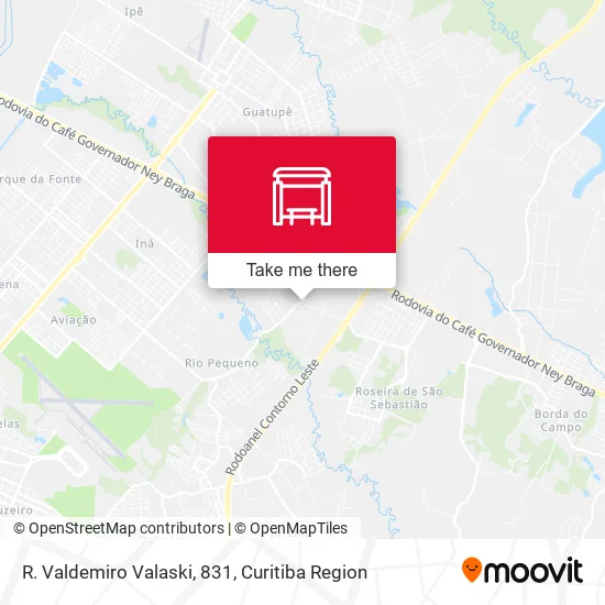 R. Valdemiro Valaski, 831 map