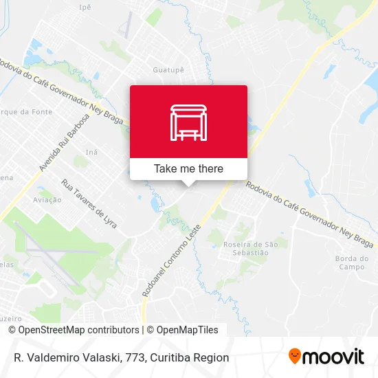 R. Valdemiro Valaski, 773 map