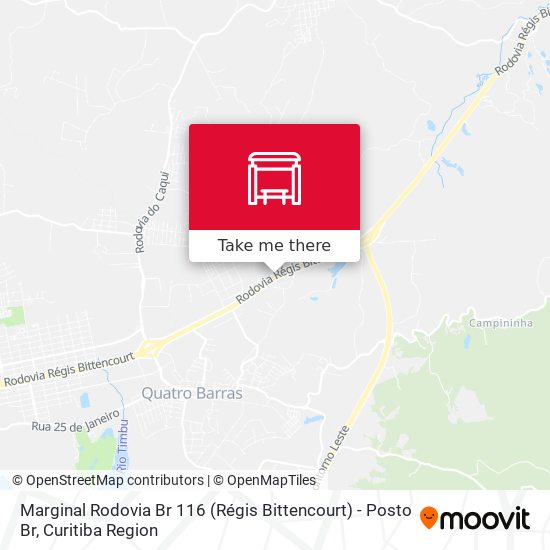 Marginal Rodovia Br 116 (Régis Bittencourt) - Posto Br map