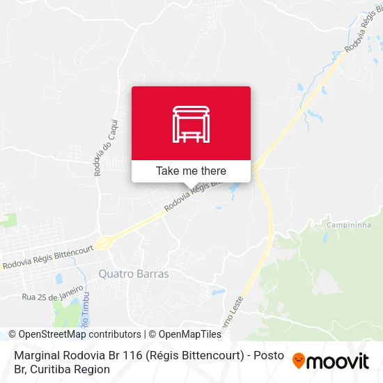 Marginal Rodovia Br 116 (Régis Bittencourt) - Posto Br map