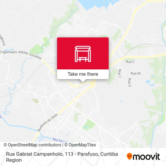 Rua Gabriel Campanholo, 113 - Parafuso map
