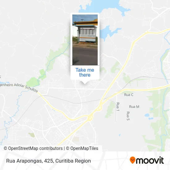 Rua Arapongas, 425 map