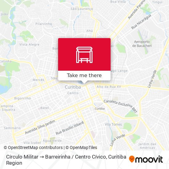 Círculo Militar → Barreirinha / Centro Cívico map