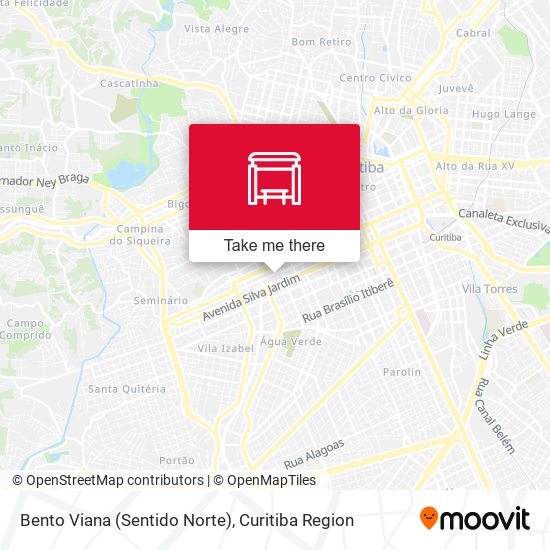 Bento Viana (Sentido Norte) map