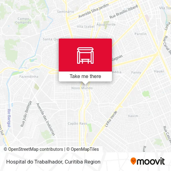 Hospital do Trabalhador map