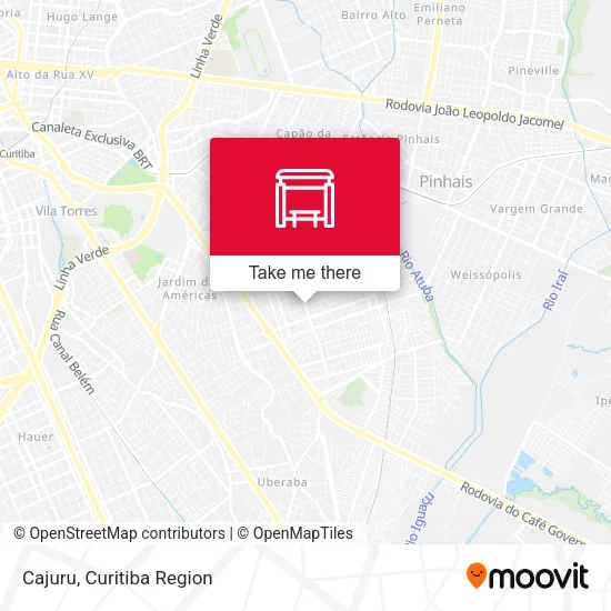 Cajuru map