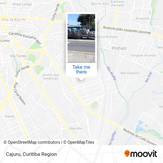 Cajuru map