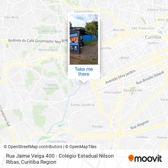 Rua Jaime Veiga 400 - Colégio Estadual Nilson Ribas map