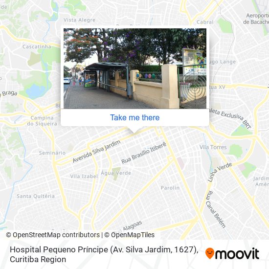 Hospital Pequeno Príncipe (Av. Silva Jardim, 1627) map