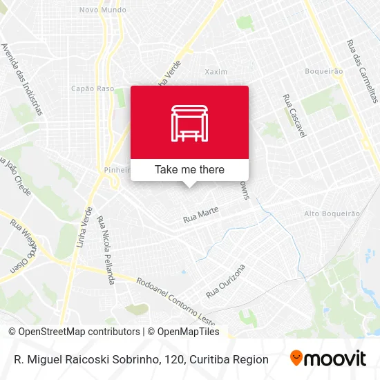 R. Miguel Raicoski Sobrinho, 120 map