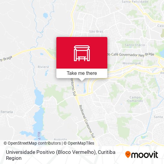 Universidade Positivo (Bloco Vermelho) map