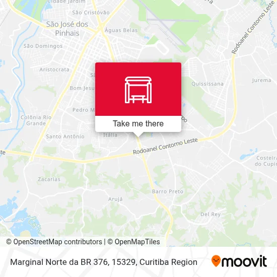 Marginal Norte da BR 376, 15329 map