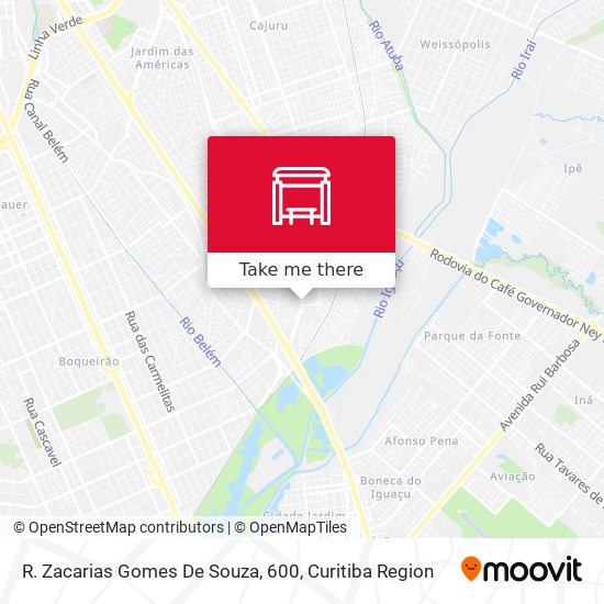 R. Zacarias Gomes De Souza, 600 map
