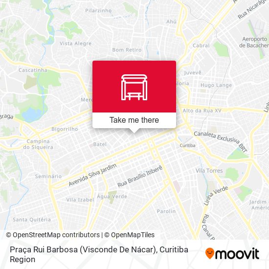 Mapa Praça Rui Barbosa (Visconde De Nácar)