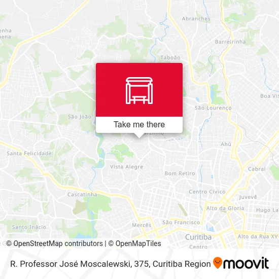 R. Professor José Moscalewski, 375 map