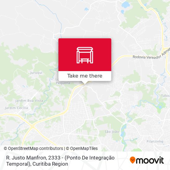 R. Justo Manfron, 2333 - (Ponto De Integração Temporal) map