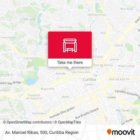 Av. Manoel Ribas, 500 map