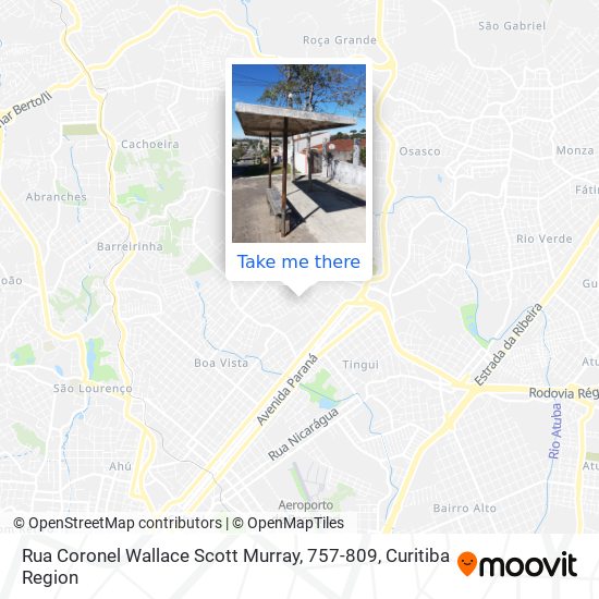 Mapa Rua Coronel Wallace Scott Murray, 757-809