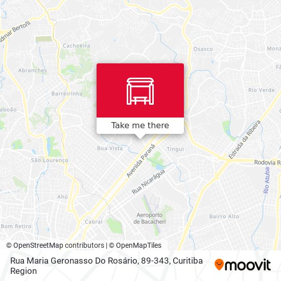 Rua Maria Geronasso Do Rosário, 89-343 map