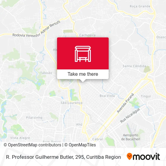 R. Professor Guilherme Butler, 295 map