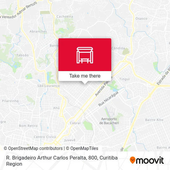 R. Brigadeiro Arthur Carlos Peralta, 800 map