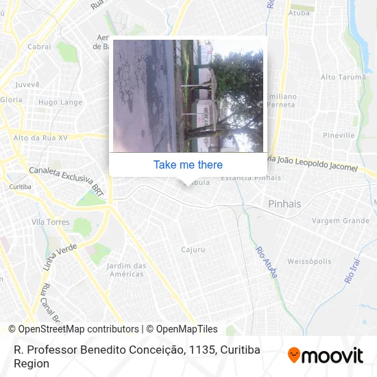 R. Professor Benedito Conceição, 1135 map