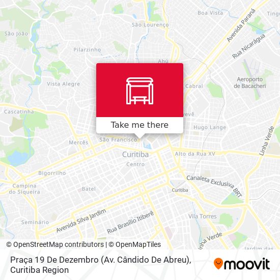 Praça 19 De Dezembro (Av. Cândido De Abreu) map