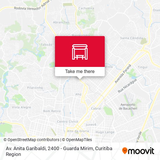 Mapa Av. Anita Garibaldi, 2400 - Guarda Mirim