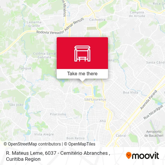 R. Mateus Leme, 6037 - Cemitério Abranches map