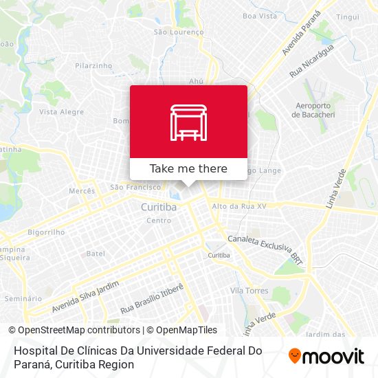 Hospital De Clínicas Da Universidade Federal Do Paraná map