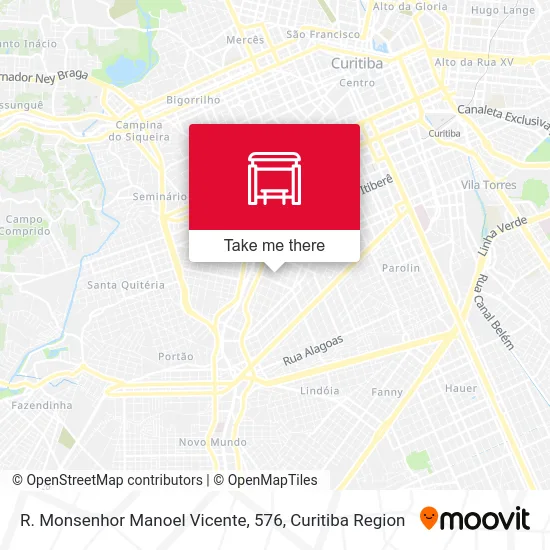 R. Monsenhor Manoel Vicente, 576 map