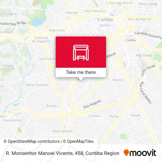 R. Monsenhor Manoel Vicente, 458 map