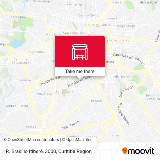 R. Brasílio Itiberê, 3000 map